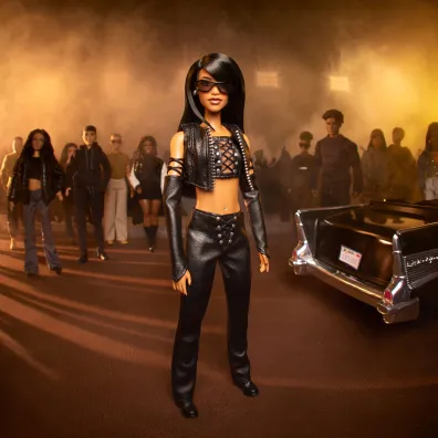 Barbie lalka kolekcjon.signat.Aaliyah HRM80 Mattel