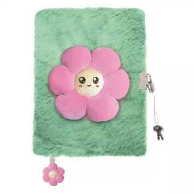 My little friend Pami�tnik A5 w�ochacz z k��dk� 3D My Little Rriend Pink Flower 96 kartek