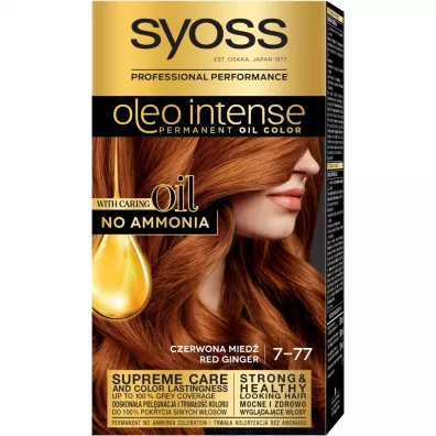 Syoss Farba do w�os�w trwale koloryzuj�ca z olejkami 7-77 Czerwona Mied�