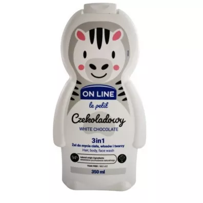 On Line Le Petit �el do mycia cia�a, w�os�w i twarzy 3w1 dla dzieci Czekoladowy 350 ml