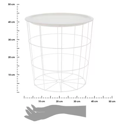 H&S Decoration Druciany stolik kawowy 40 cm
