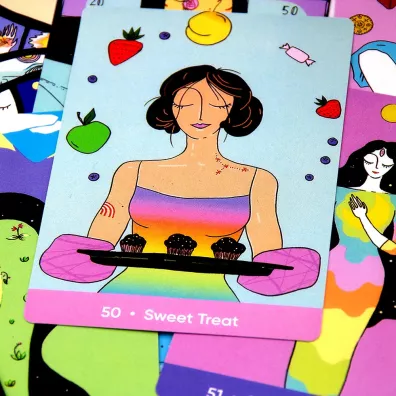 The Sacred Self-Care Oracle, karty do wrenia