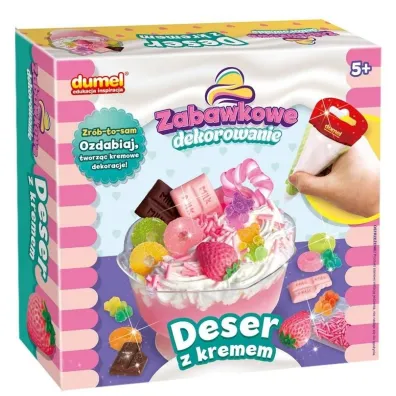 Zabawkowe dekorowanie Deser z kremem Dumel