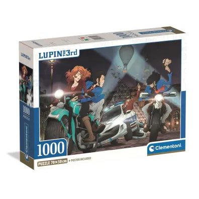 Puzzle 1000 el. Compact Lupin III Clementoni