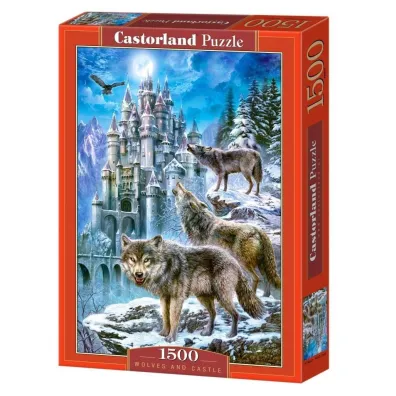 Puzzle 1500 el. Wilki i zamek Castorland