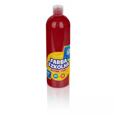 Astra Farba szkolna w butelce 301217005 ciemnoczerwona 500 ml