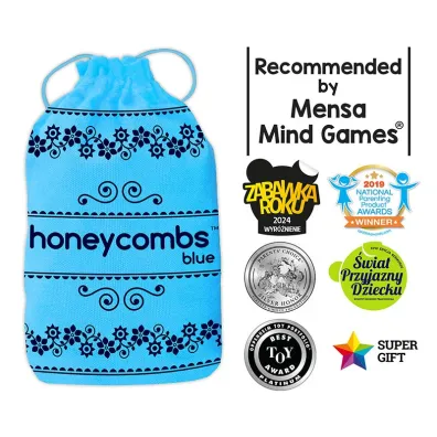 Honeycombs Blue - plastry miodu