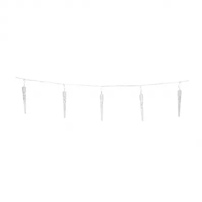 H&S Decoration Lampki Sople 40 led zimny + timer biay