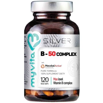 Myvita Silver Witamina B-50 Complex Suplement diety 120 kaps.