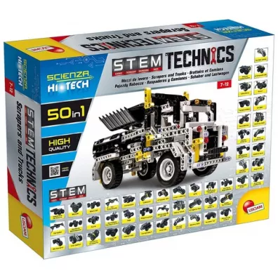 Science Hi Tech Stem 50w1 Pojazdy konstrukcyjne Lisciani