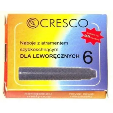 Cresco Naboje do pi�ra dla lewor�czych kr�tkie niebieskie 6 szt.