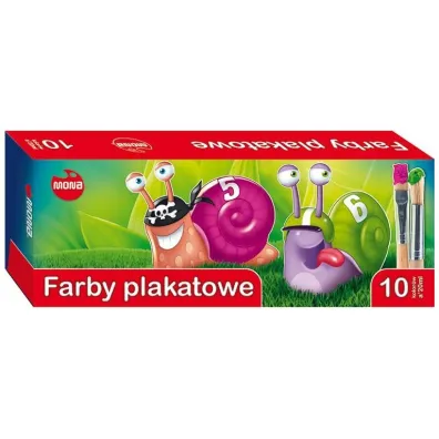 Mona Farby plakatowe 10 x 20 ml