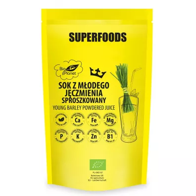 Bio Planet Sok z modego jczmienia sproszkowany 150 g Bio
