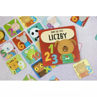 Baw si� i ucz. Memo Liczby. Gra i ksi��ka Wilga Play