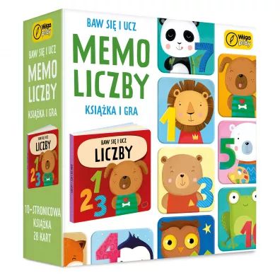 Baw si� i ucz. Memo Liczby. Gra i ksi��ka Wilga Play