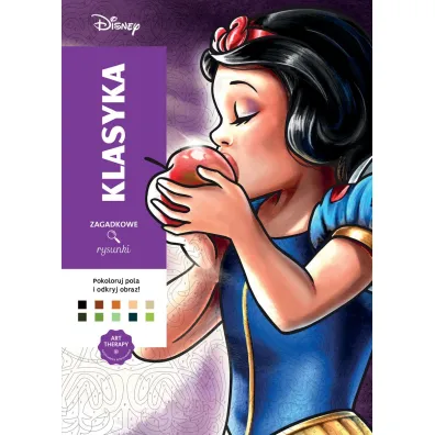 Disney. Klasyka. Zagadkowe rysunki. Art therapy. Kolorowanka antystresowa