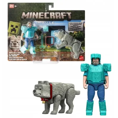 Minecraft Najlepszy przyjaciel wilk Steve
