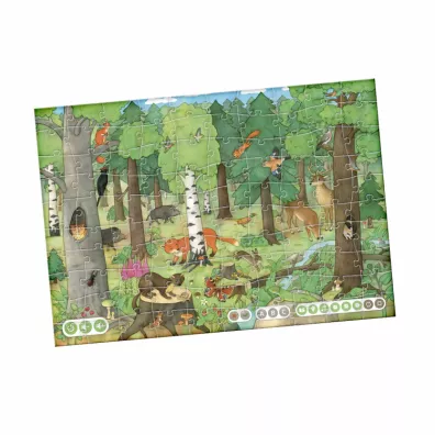 Czytaj z Albikiem. Nasz las. Interaktywne mwice puzzle 100 el.