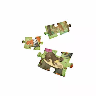Czytaj z Albikiem. Nasz las. Interaktywne mwice puzzle 100 el.