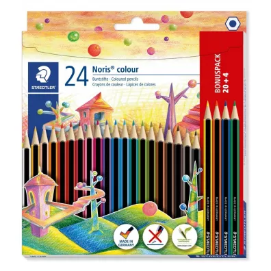 Staedtler Kredki owkowe Noris Colour, szecioktne 24 szt.