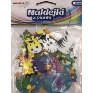 Brewis Naklejki z pianki dungla 24 szt.