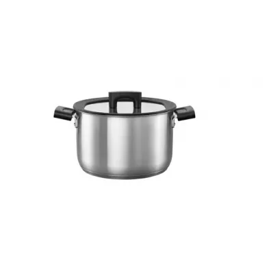 Fiskars Garnek z pokrywk 5l hard face steel