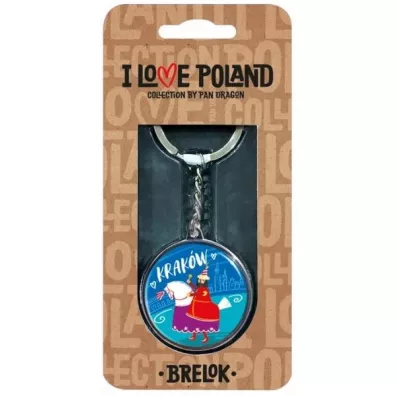 Pan Dragon Brelok I love Poland Krak�w ILP-BRE-A-KRA-08