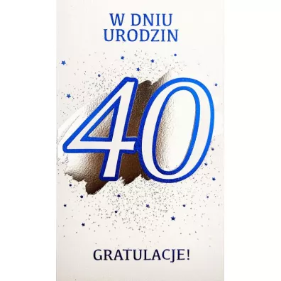 Armin Style Karnet Urodziny 40