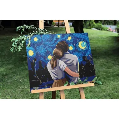 Twoje Hobby Malowanie po numerach - Wiecz�r pod gwiazd. 40x50cm