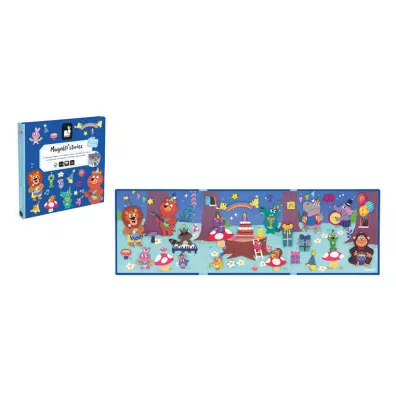 Puzzle Magnetyczna ukadanka Przyjcie w lesie Magneti'stories Janod