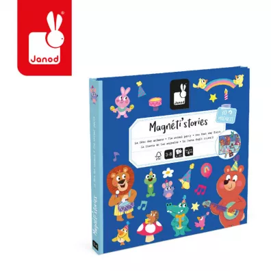 Puzzle Magnetyczna ukadanka Przyjcie w lesie Magneti'stories Janod