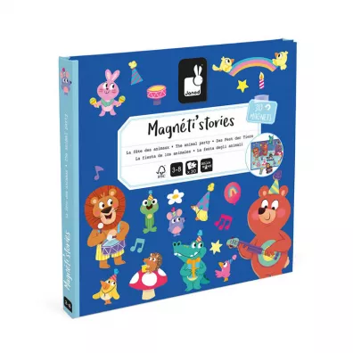 Puzzle Magnetyczna ukadanka Przyjcie w lesie Magneti'stories Janod