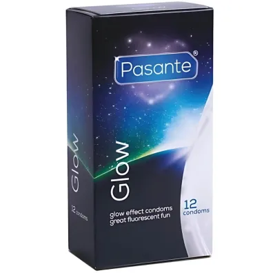 Pasante Glow prezerwatywy �wiec�ce w ciemno�ci 12 szt.