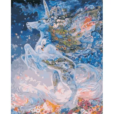 ArtiFly Malowanie po numerach - Magiczny jednoro�ec 40x50cm