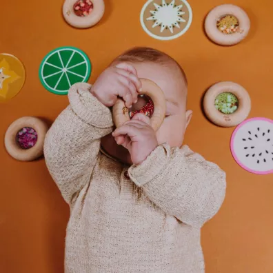 Grzechotka sensoryczna, arbuz Petit Boum