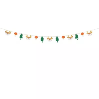PartyDeco Girlanda papierowa Las mix 1.7m