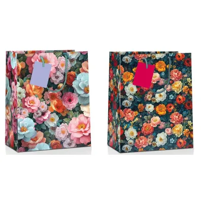 Pan Dragon Torba prezentowa Flower MIX 32x26x12cm