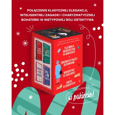 Pakiet Jej Kr�lewska Mo�� prowadzi �ledztwo. Tomy 1-4: Tajemnica morderstwa w Windsorze, Zbrodnia w pa�acu Buckingham, Morderstwo po kr�lewsku, �mier� w diamentach