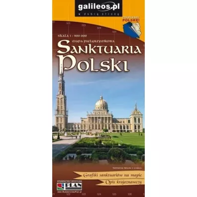 Mapa - Sanktuaria Polski 1:900 000