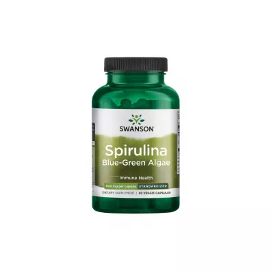 Swanson Spirulina standaryzowana Suplement diety 90 kaps.