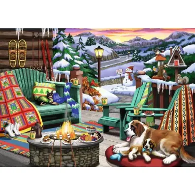 Puzzle 2D 500 el. Zimowy klimat Ravensburger