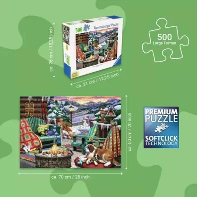 Puzzle 2D 500 el. Zimowy klimat Ravensburger