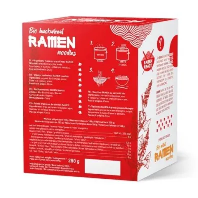 Diet-Food Makaron gryczany soba 100% - Ramen 280 g Bio