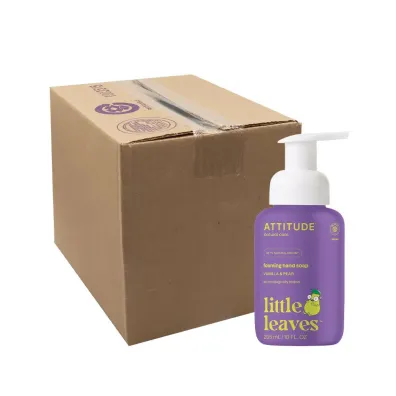 Attitude Little Leaves, Naturalne myd�o w piance do r�k dla dzieci, Gruszkowy Nektar i Wanilia 295 ml