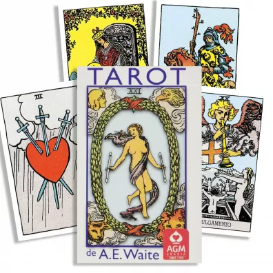 Tarot de A.E. Waite, Pocket karty do wrenia, niebieskie, edycja portugalska