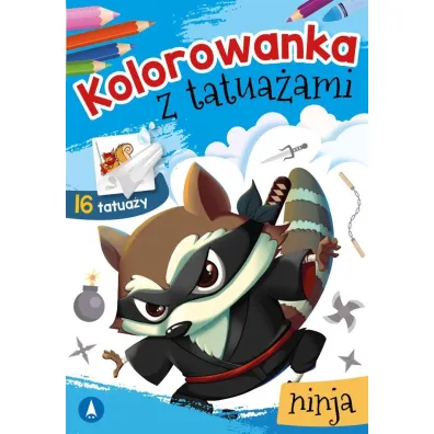 Kolorowanka z tatua�ami. Ninja