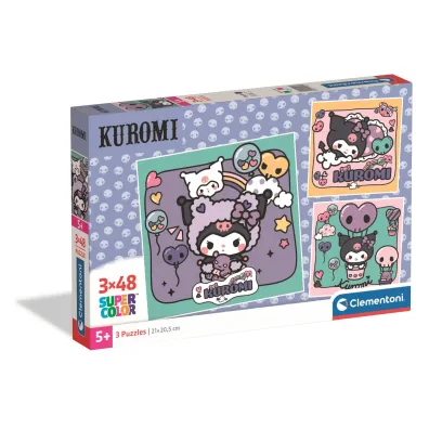 Puzzle 3x48 Kuromi Clementoni