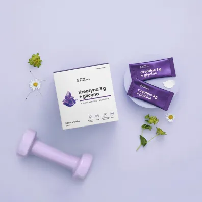 Aura Herbals Kreatyna 3 g, monohydrat + glicyna Suplement diety 30 sasz.