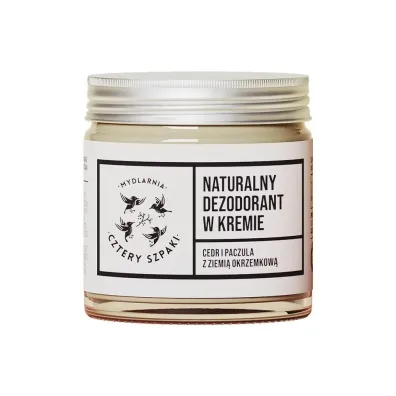 Mydlarnia 4 Szpaki Naturalny dezodorant w kremie Cedr i Paczula 60 ml