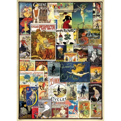 Puzzle 1000 el. Stare plakaty - Rowery Eurographics